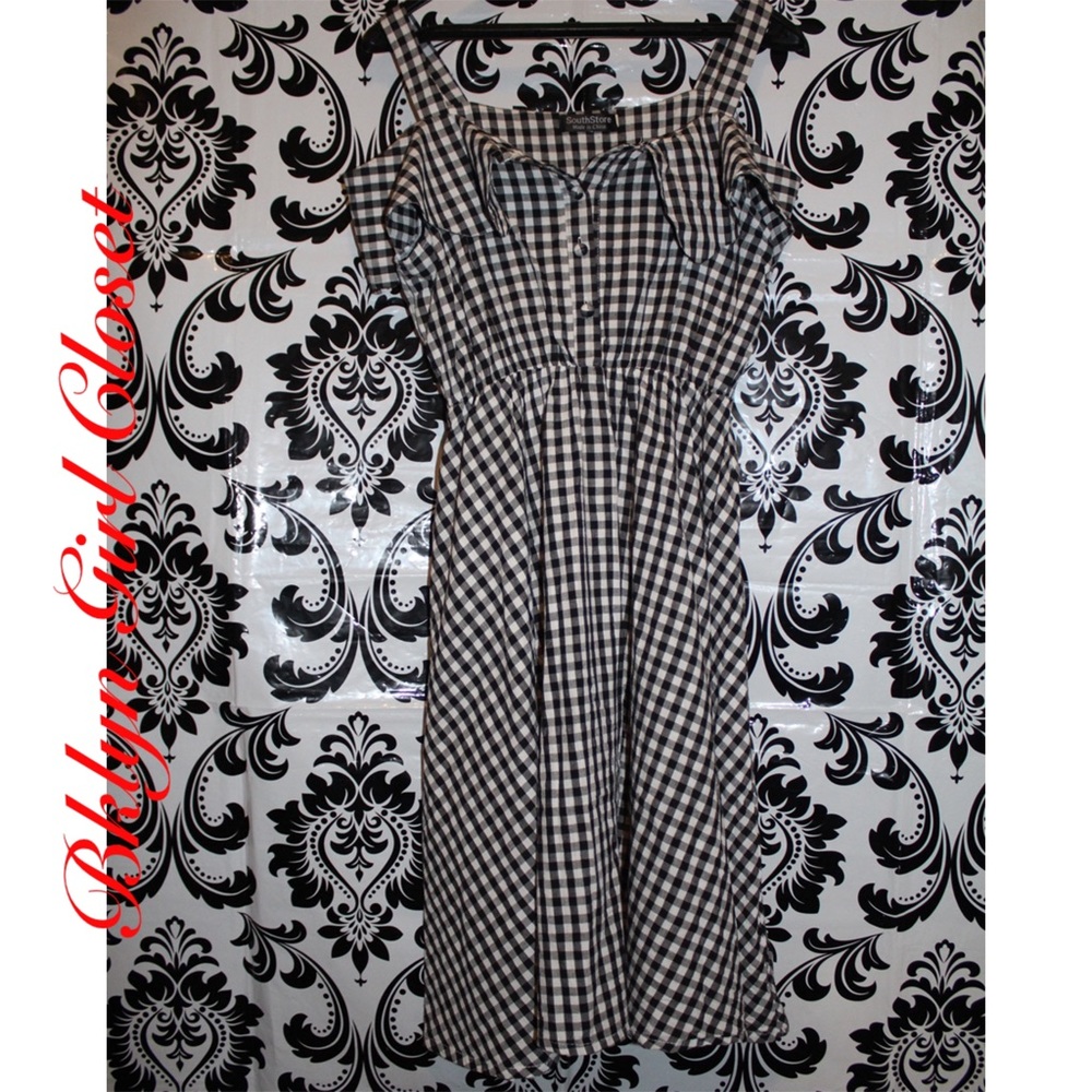 Gingham Print Dress